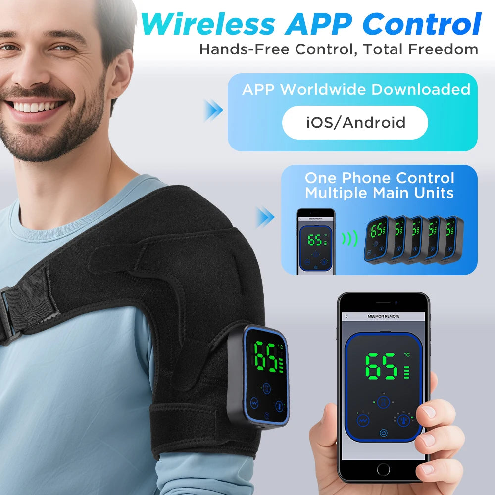 Cordless Heated Shoulder Wrap with Massage