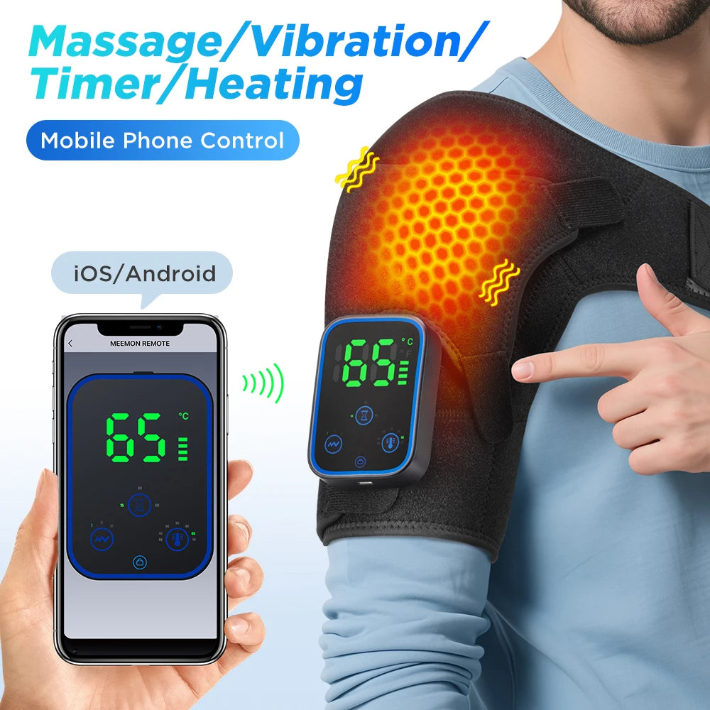 Cordless Heated Shoulder Wrap with Massage
